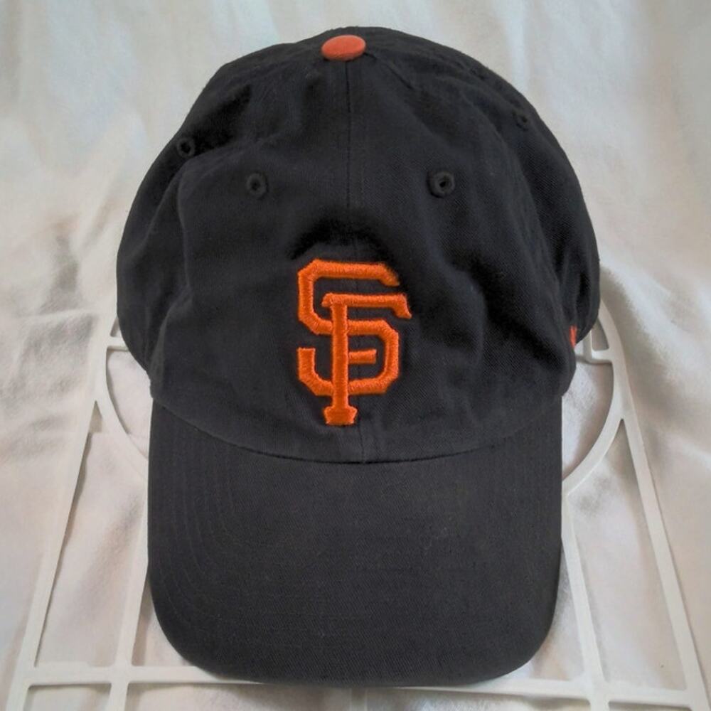 47 Brand San Francisco Giants Strapback Dad Cap/Hat Black MLB